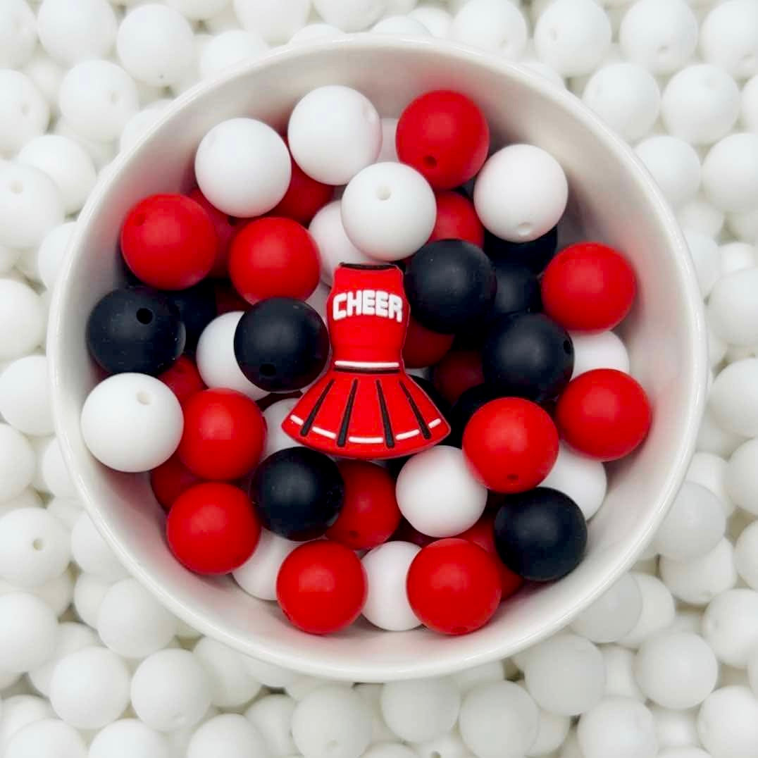 Cheerleader Uniform Focal Bead