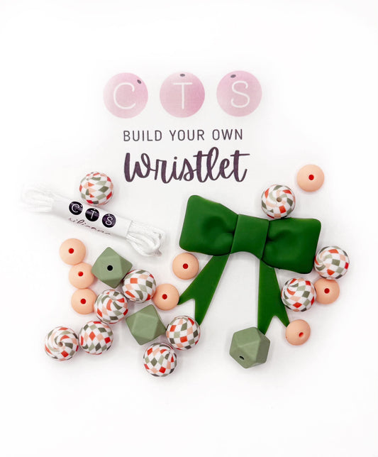 Soft Christmas Big Bow Energy Wristlet Kit