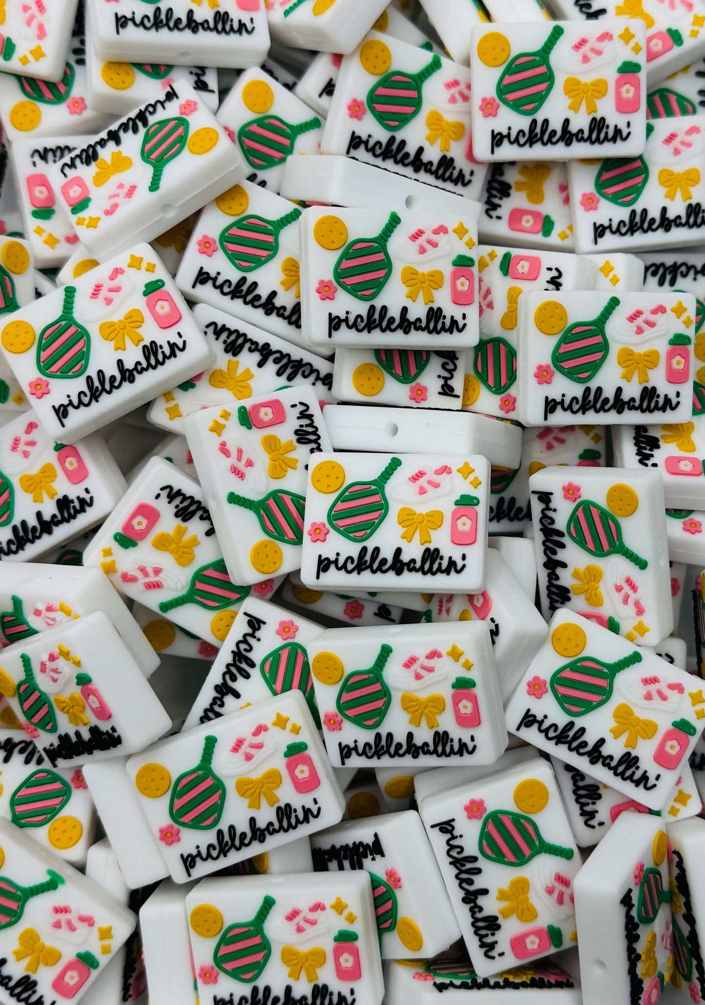 Pickleballin' Focal Bead