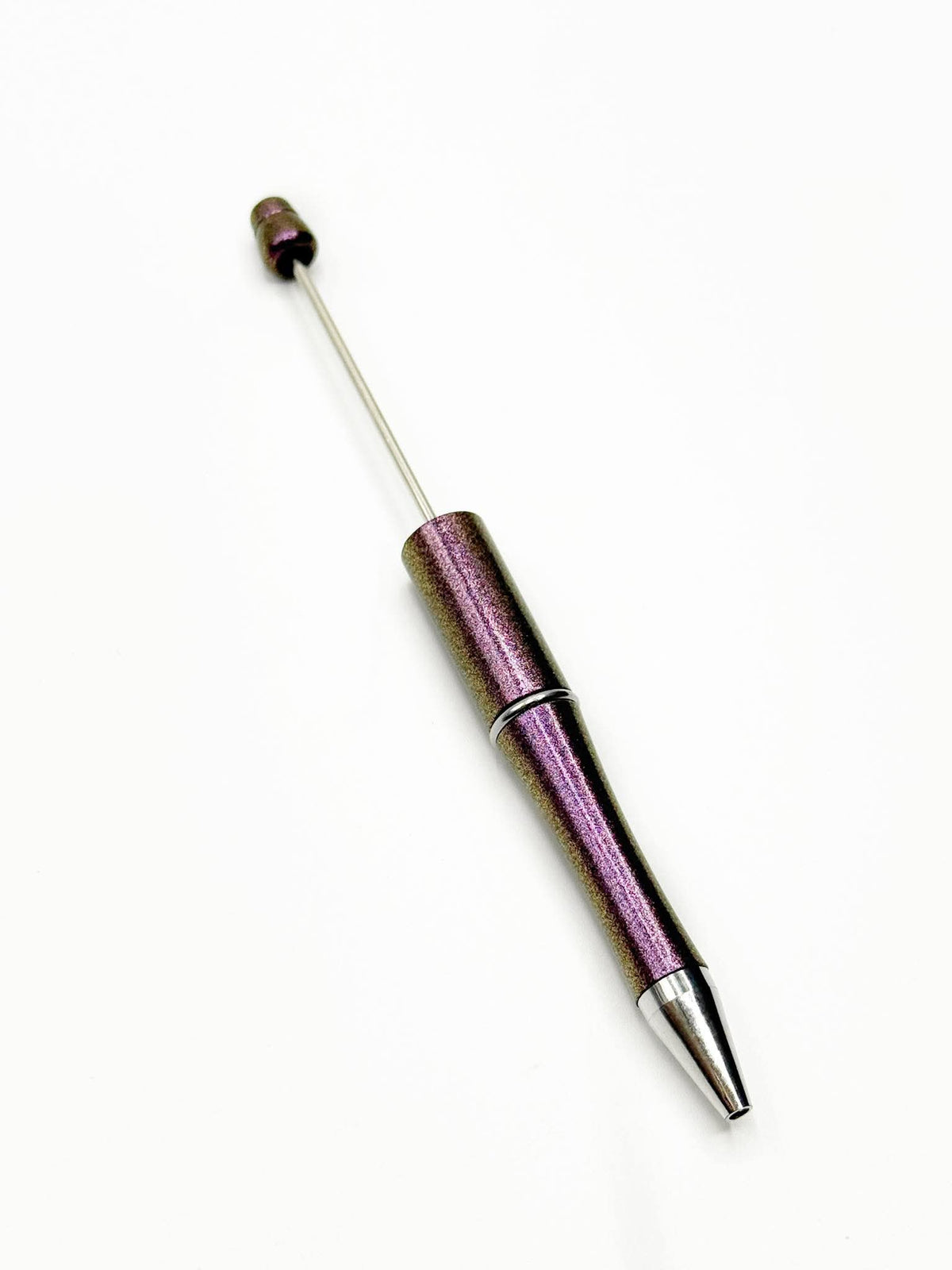 CTS Creation: Black Opal Printed  Plastic Beadable  Pen
