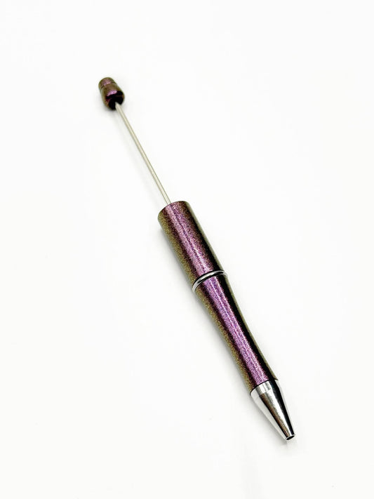 Création CTS : Stylo perlé en plastique imprimé opale noire**Brevet en instance**