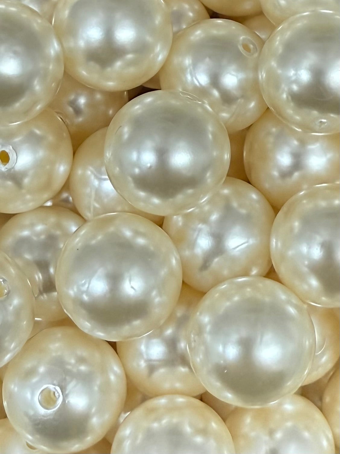 Pearl High Gloss 20mm Acrylic Bead