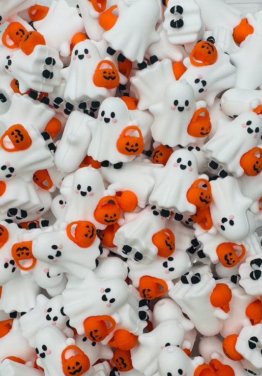 Trick or Treat Ghost Focal Bead