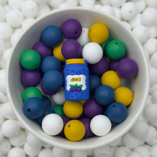 3D Blueberry Jam Focal Bead