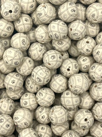 CTS Creation: Sawdust Puppy Printed 15mm Bead