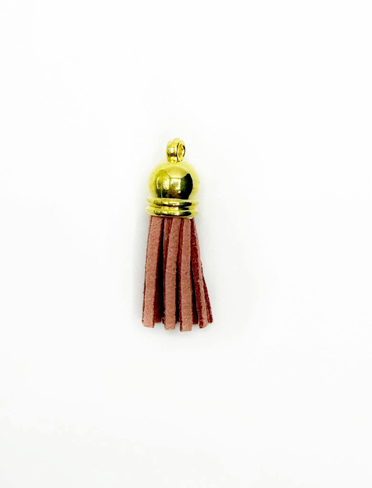 Small Gold Hardware Leather Tassels