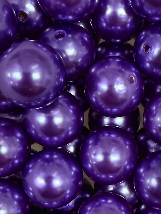 Purple High Gloss 20mm Acrylic Bead