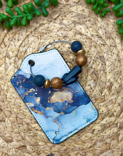 Galactic Marble Luggage Tag Kit