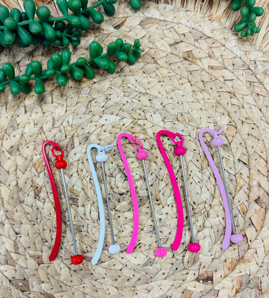 Barres de porte-clés de couleur unie