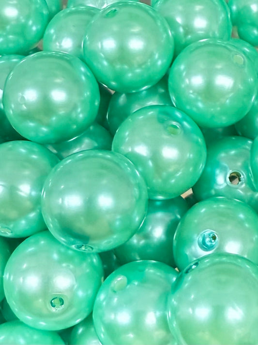 Mint High Gloss 20mm Acrylic Bead