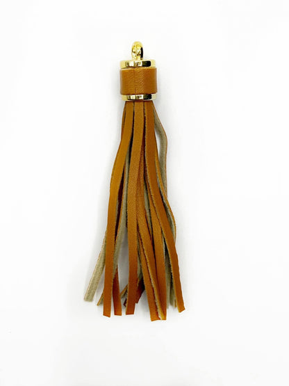 Gold Hardware Leather Tassels