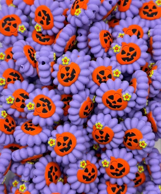 Pumpkin Petals Focal Bead