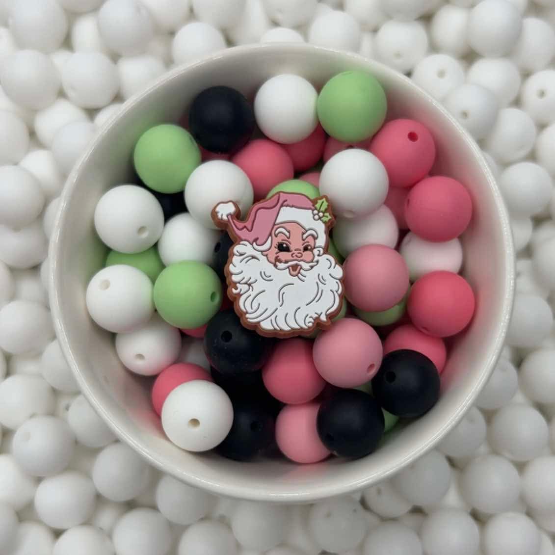 Perle focale du Père Noël vintage