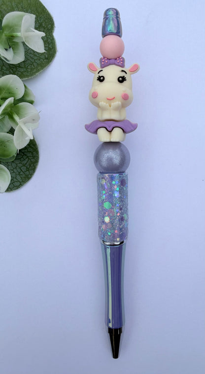 Miss Hippo Focal Bead
