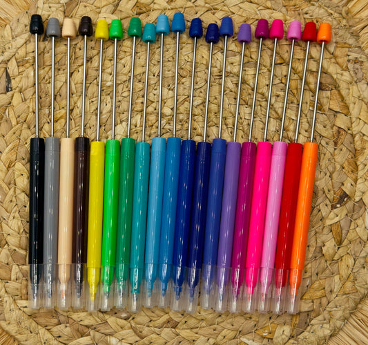 **Paquet de 14** Kit de stylos à perles imprimés des Fêtes