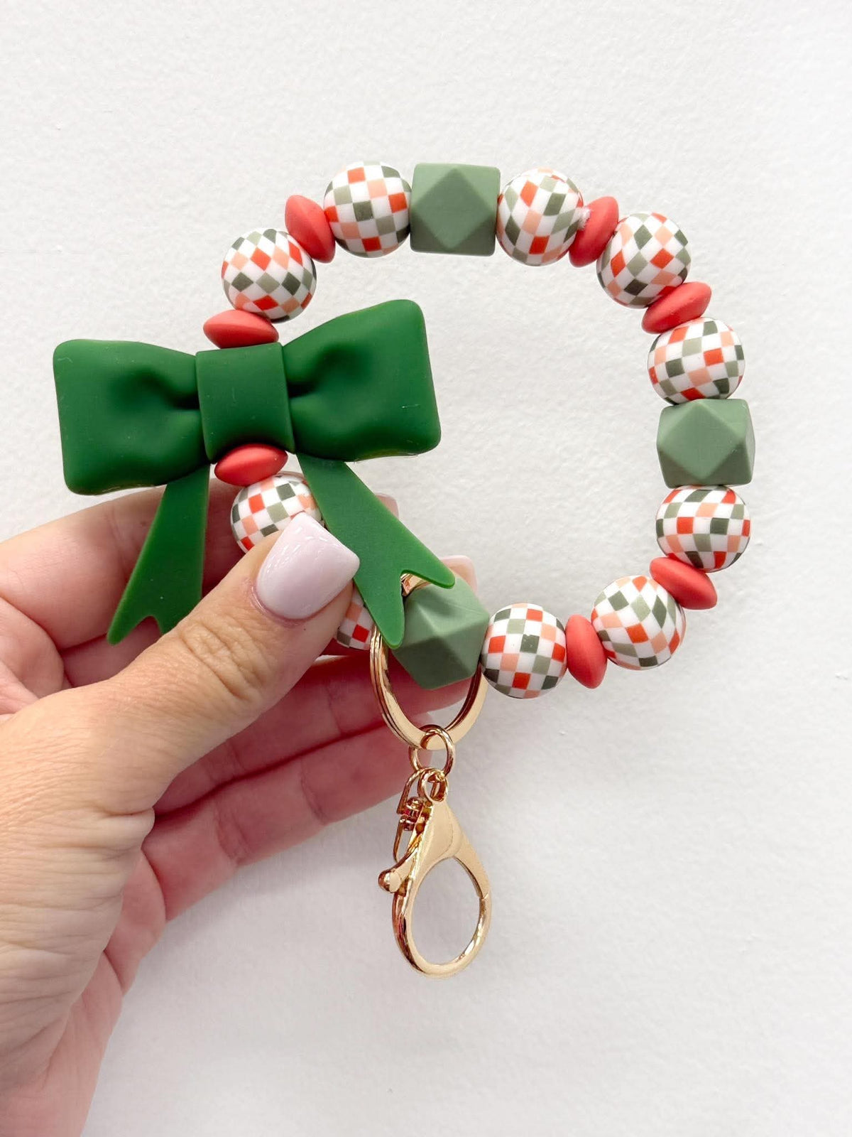 Soft Christmas Big Bow Energy Wristlet Kit