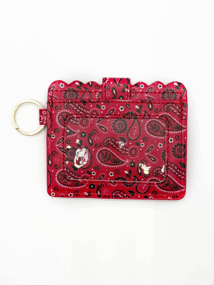 CTS Creation: Red Hanki Printed Wallet