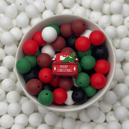 Christmas Truck Focal Bead