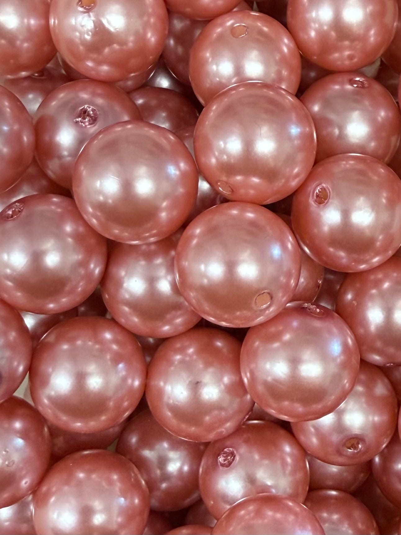 Pale Pink High Gloss 20mm Acrylic Bead