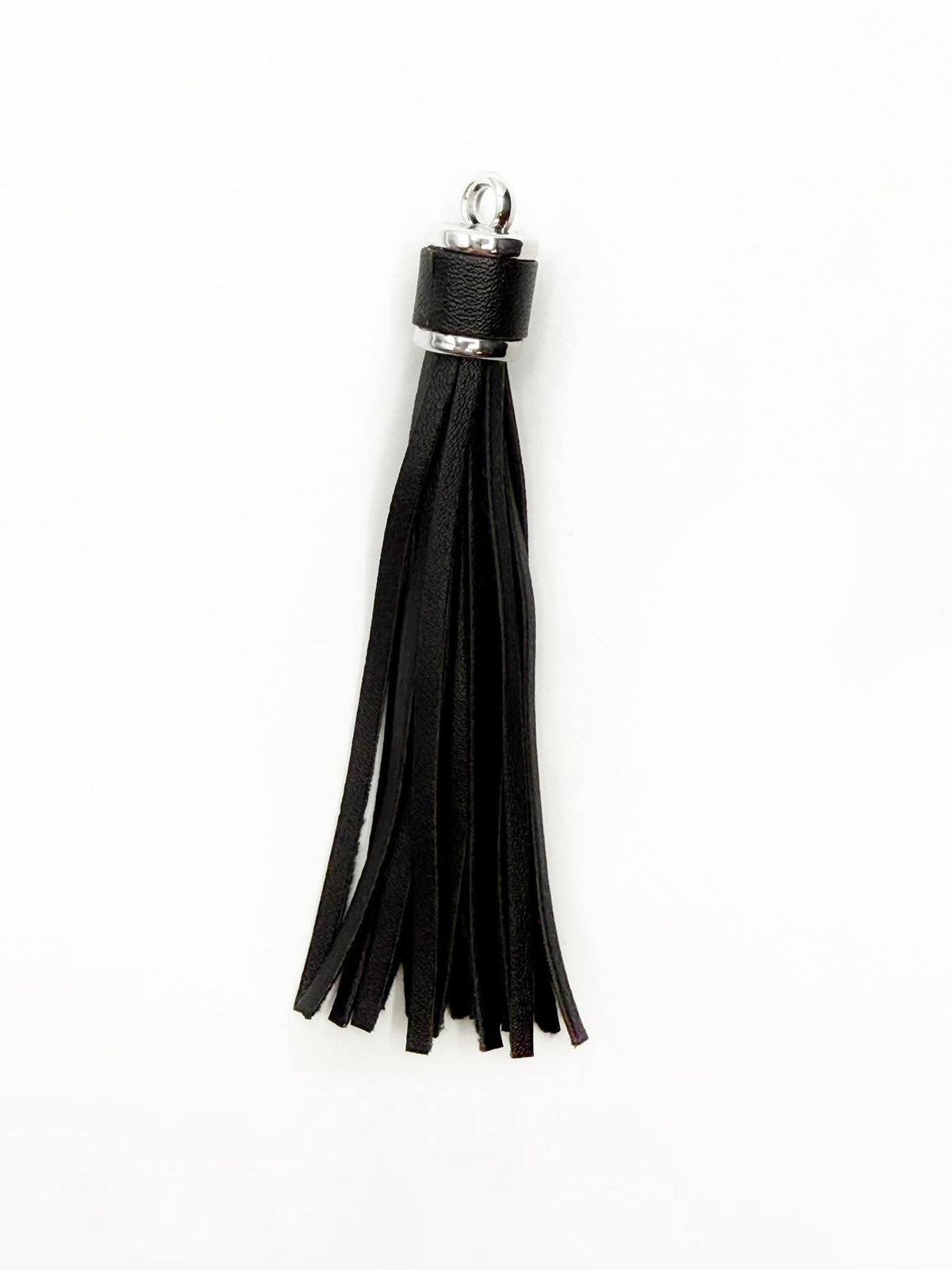 Silver Hardware Leather Tassels