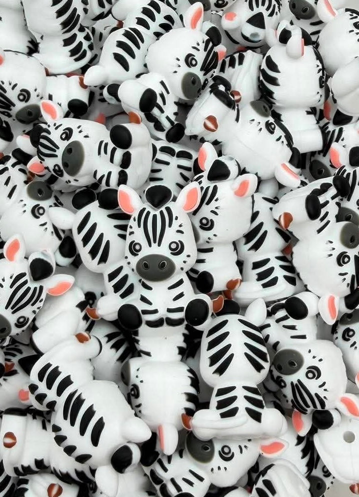 Baby Zebra Focal Bead