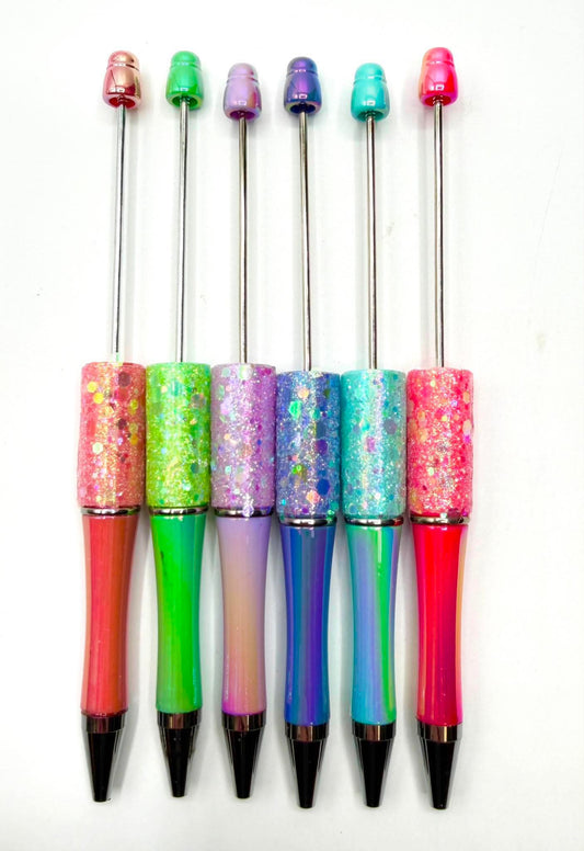 Stylos à billes en plastique marbré