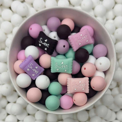 Perles focales de bonbons