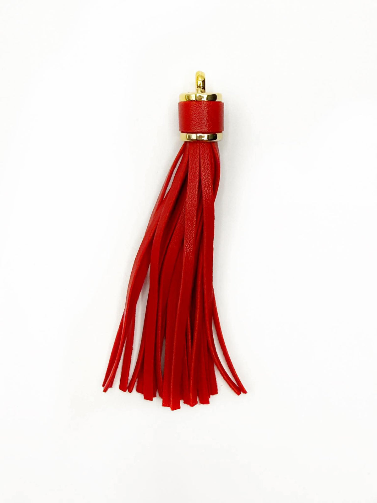 Gold Hardware Leather Tassels