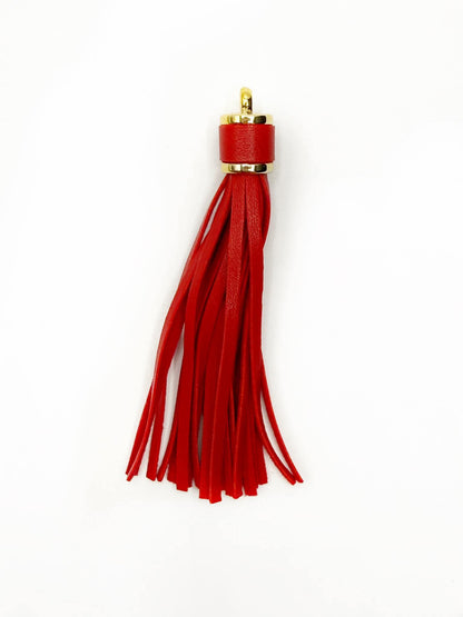 Gold Hardware Leather Tassels
