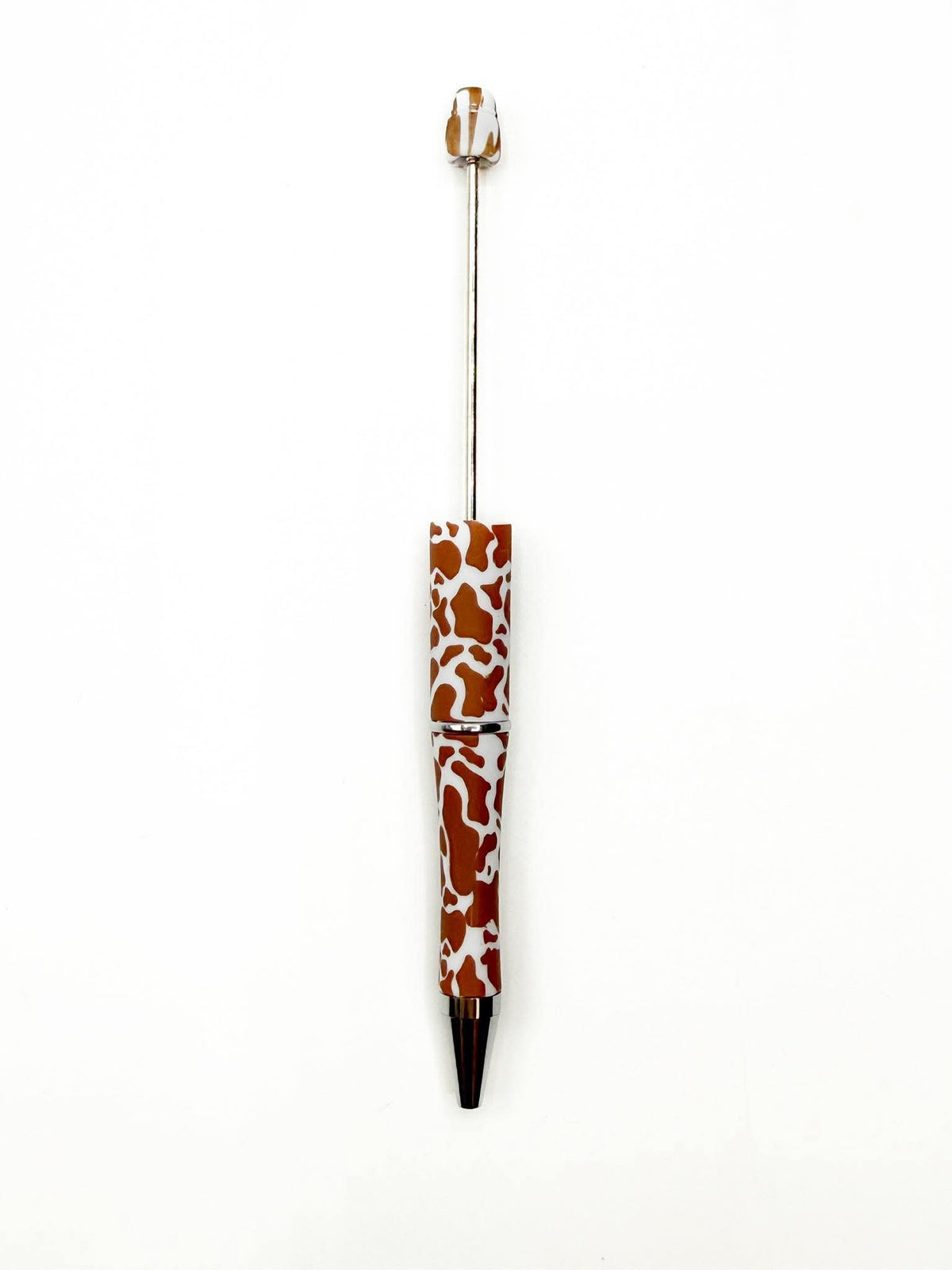 CTS : Création : Stylo perlé imprimé en plastique girafe ** Brevet en instance **