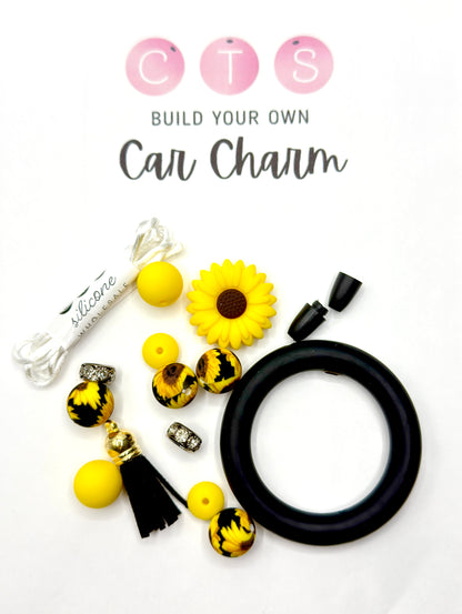 Sunflower Boho Hanging Car Charm Kit