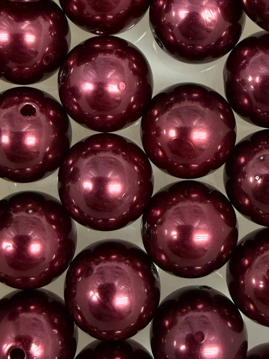 Merlot High Gloss 20mm Acrylic Bead