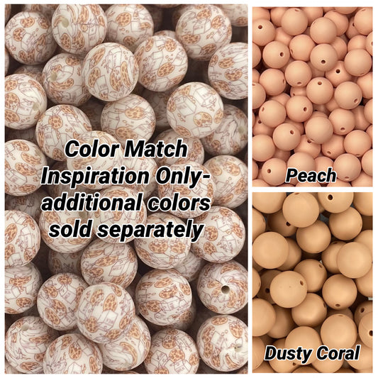 CTS Creation: Cookies and Milk Printed 15mm Bead