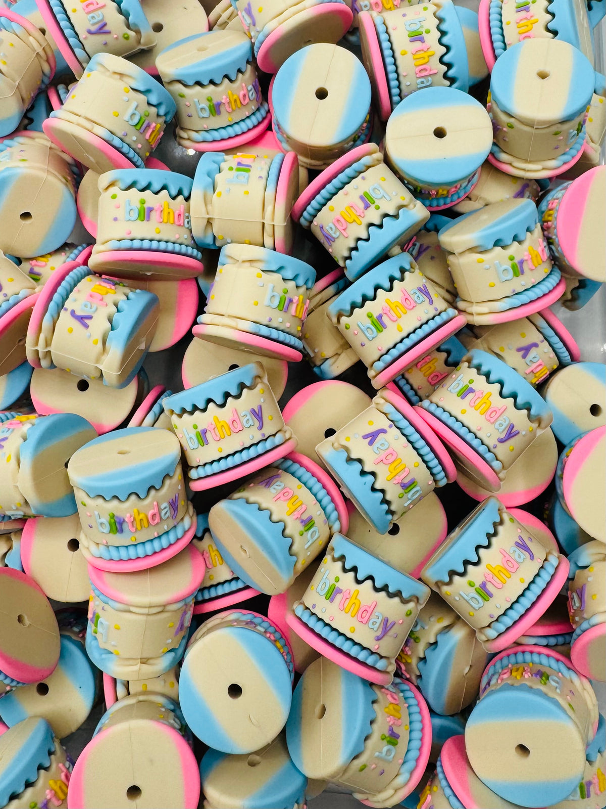 Birthday Cake Focal Bead