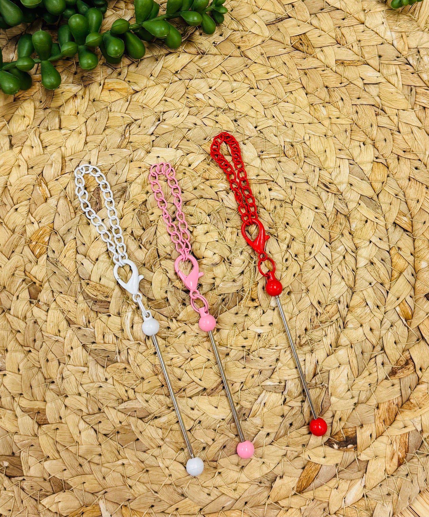 Barres de porte-clés de couleur unie