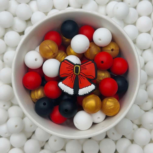 Ho Ho Bow Focal Bead