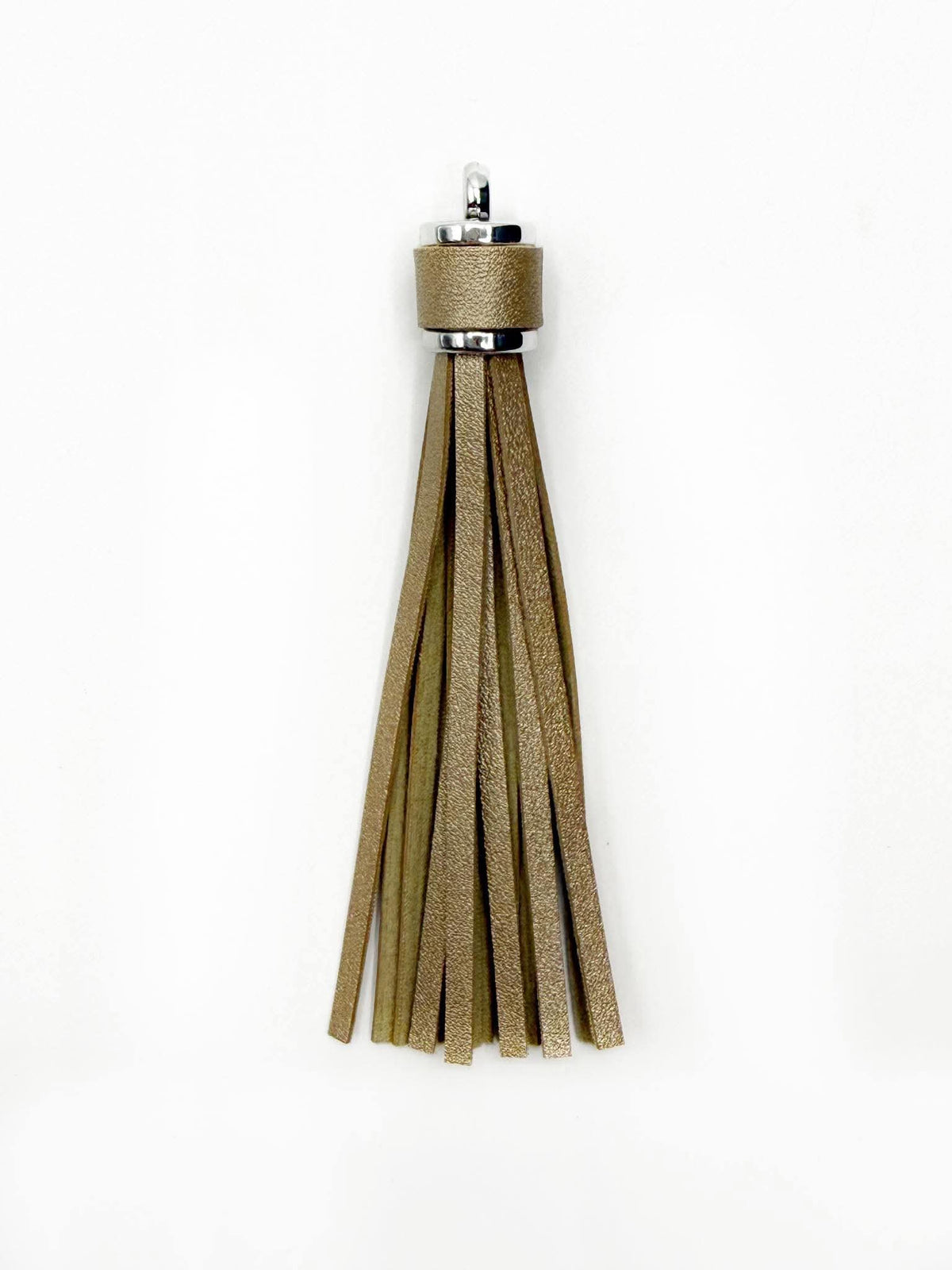 Silver Hardware Leather Tassels