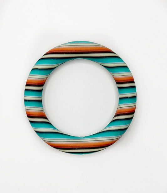 Collab CTS : Bague en silicone imprimé Serape neutre 65 mm