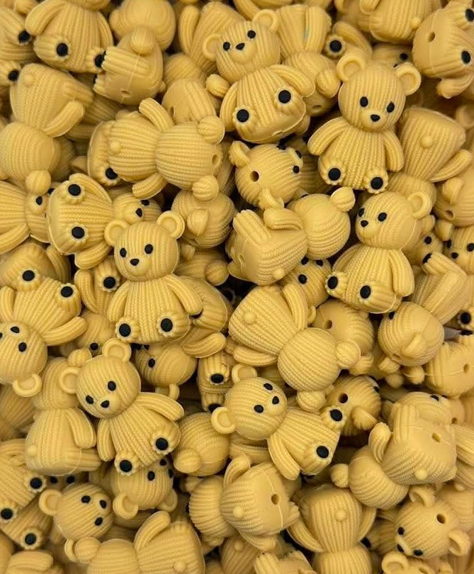 Stuffed Teddy Focal Bead