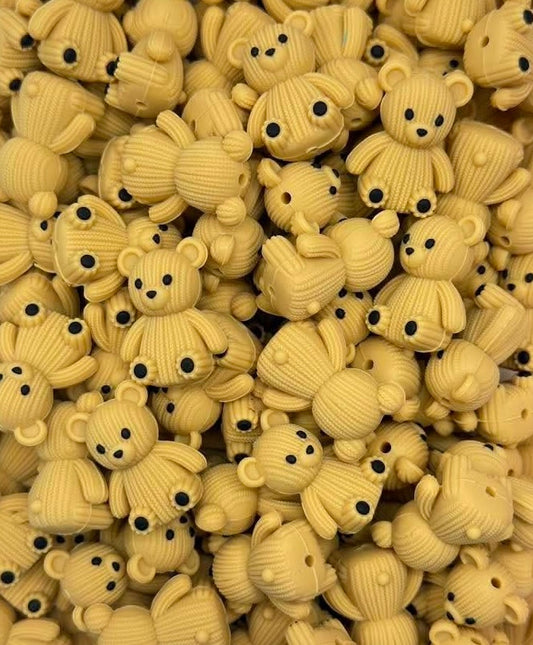 Stuffed Teddy Focal Bead