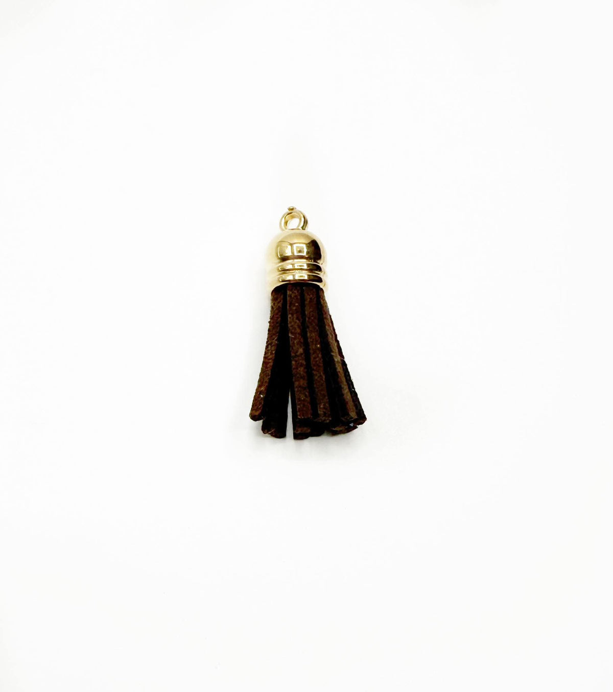 Small Gold Hardware Leather Tassels