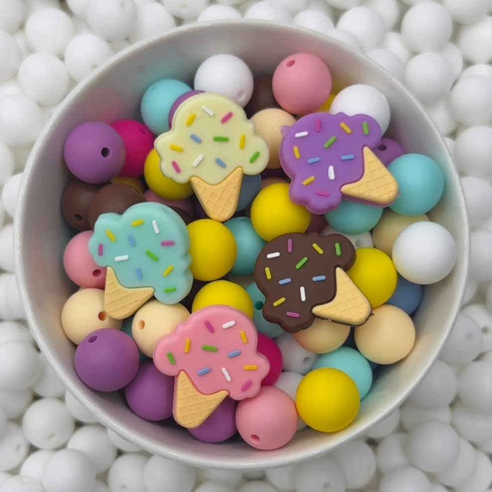 Ice Cream Cone Focal Bead