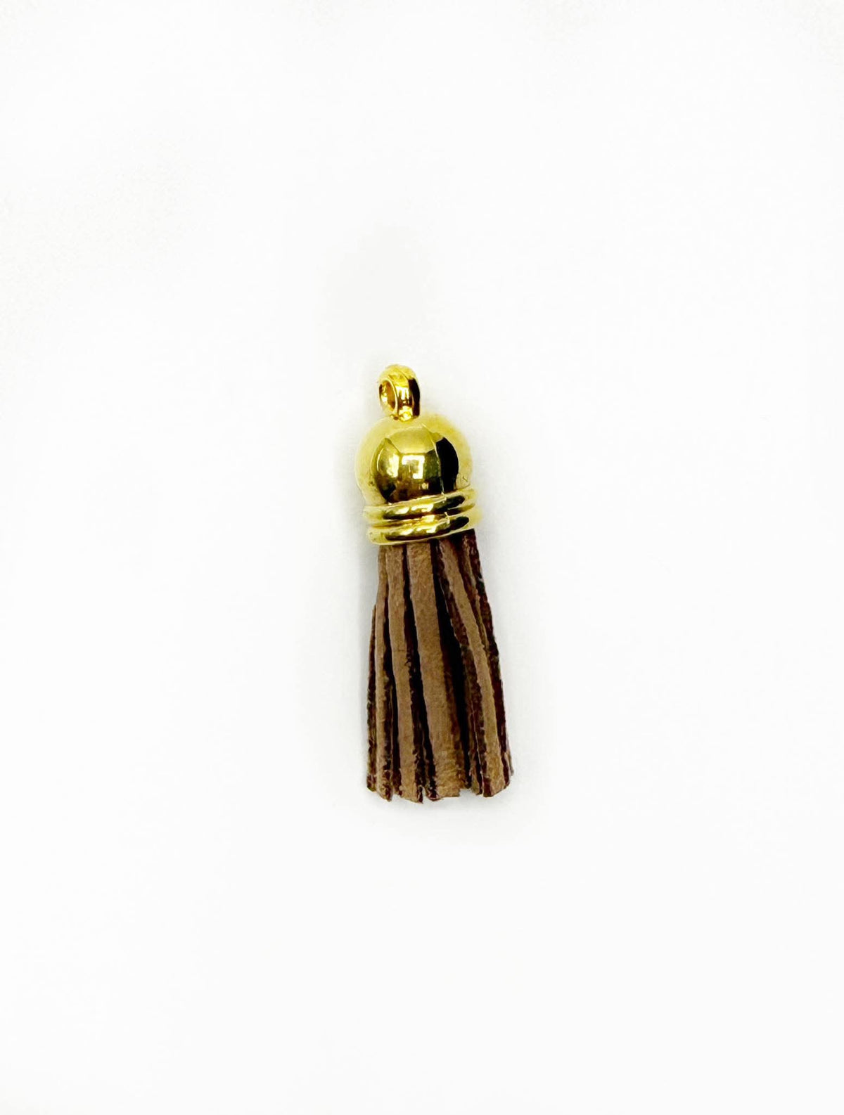 Small Gold Hardware Leather Tassels