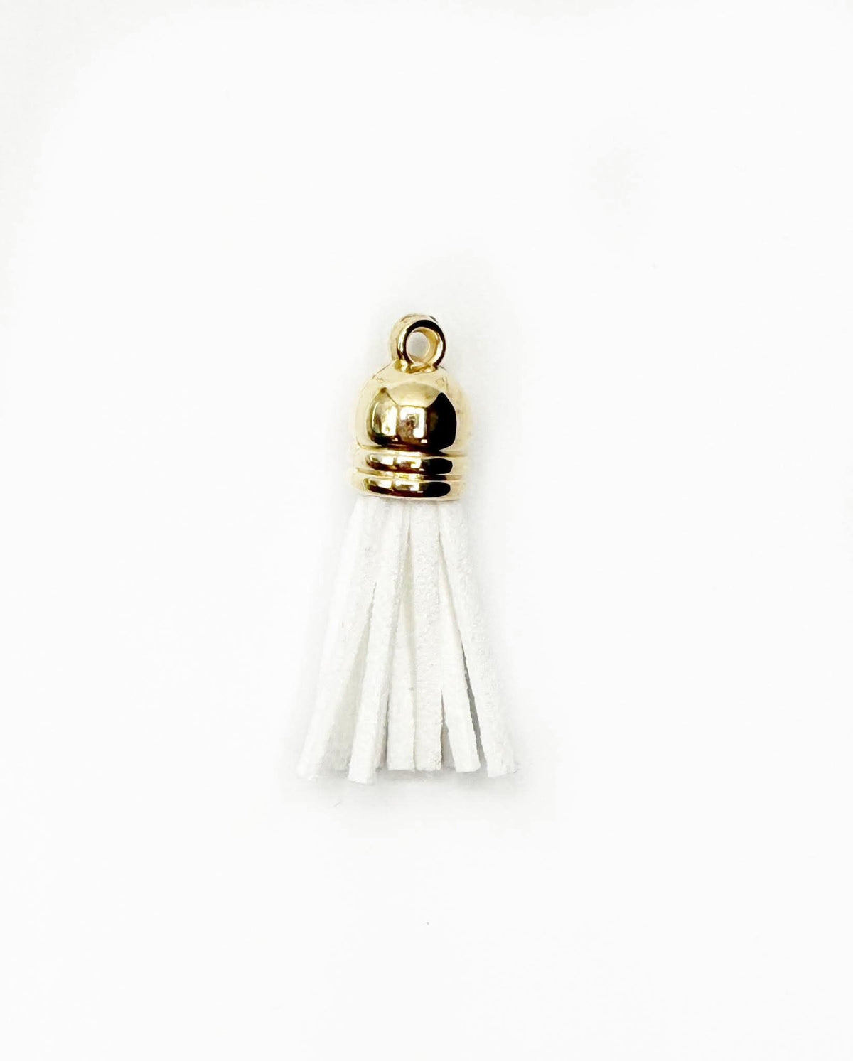 Small Gold Hardware Leather Tassels