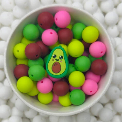Happy Avocado Focal Bead