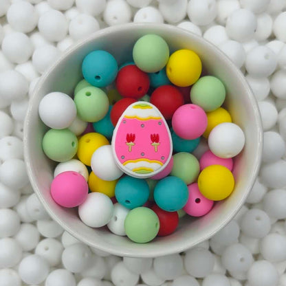 Decorated Easter Egg Focal Bead