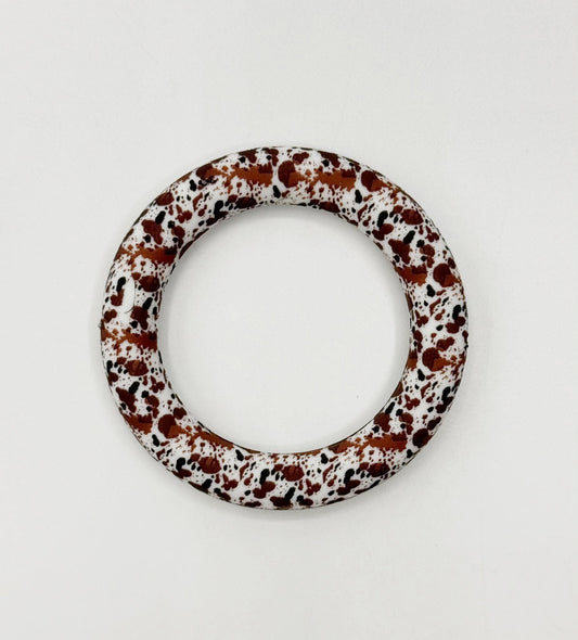 CTS Création : Bague Silicone Imprimé Vache Marron 65mm