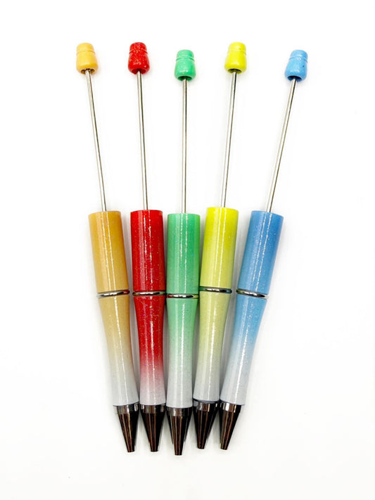 5 for $3 **PEN DEAL** Sparkle Ombre Primary Beadable Pen Pack