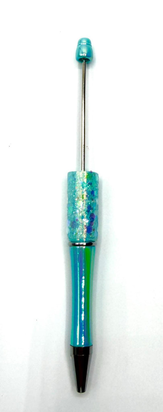 Glitter Iridescent Opal Plastic Blank Beadable Pens