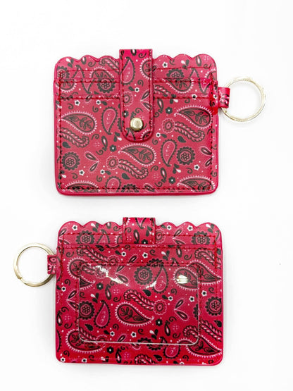 CTS Creation: Red Hanki Printed Wallet